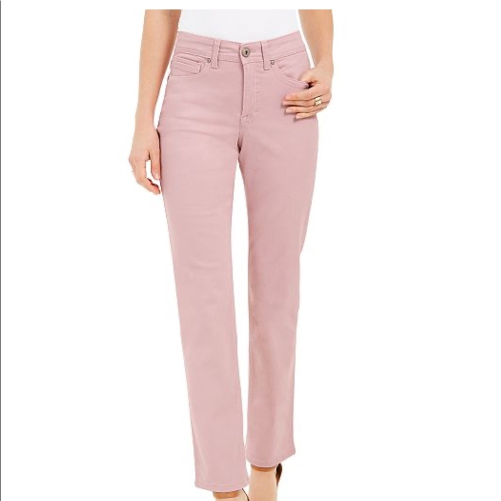 Style & Co Straight-Leg Light Purple Jeans 10